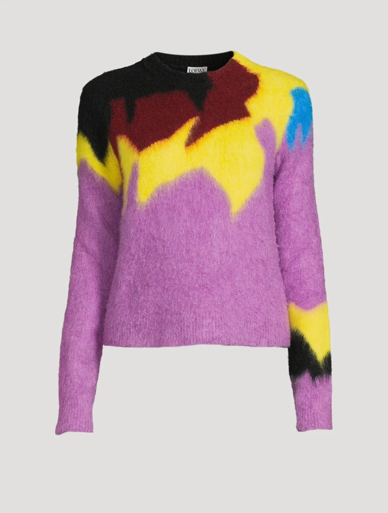 Intarsia Crewneck Sweater