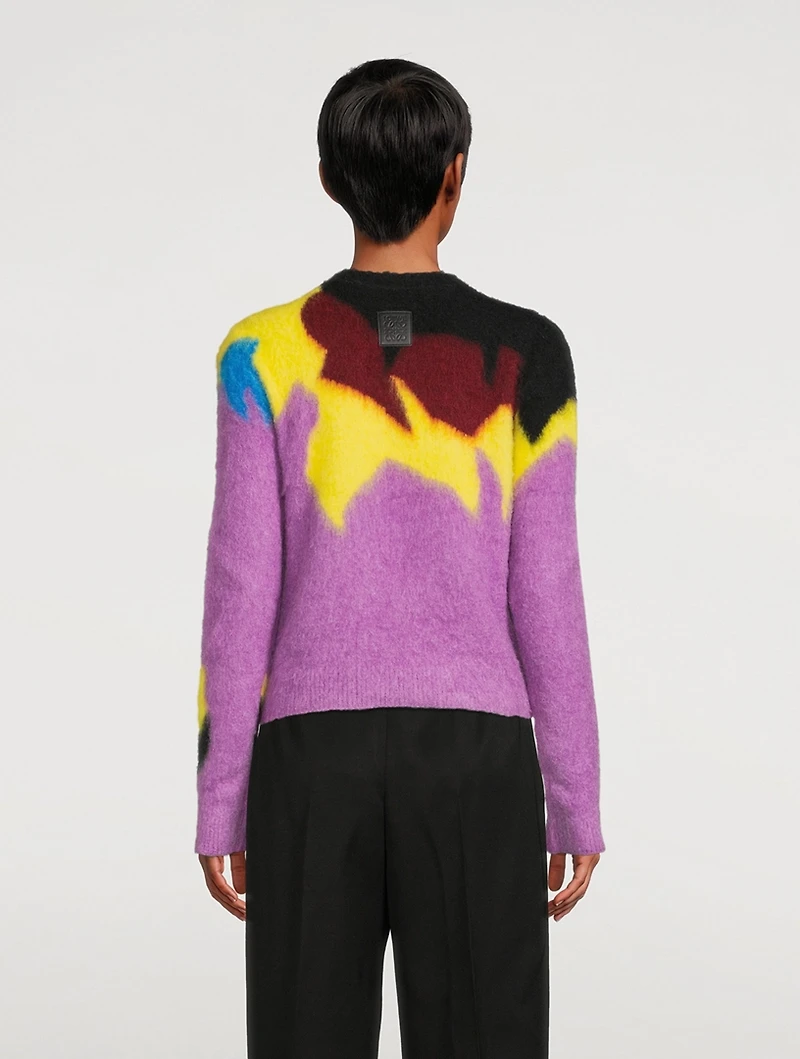 Intarsia Crewneck Sweater