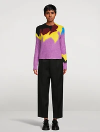 Intarsia Crewneck Sweater