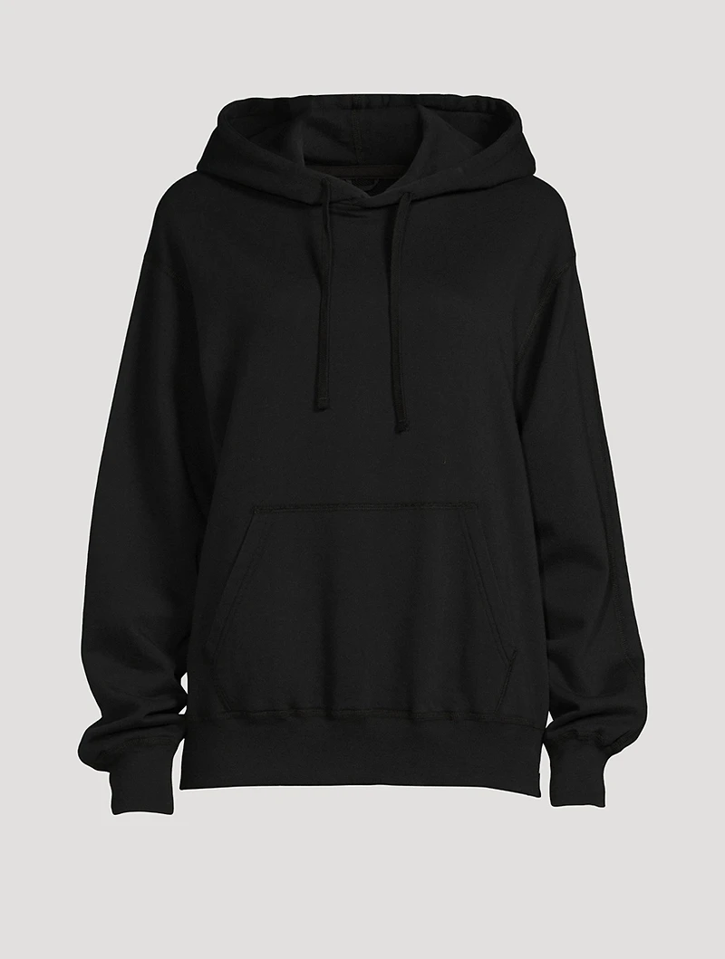 Lightweight Terry Cotton Relaxed Hoodie