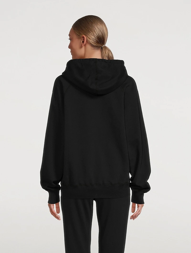 Lightweight Terry Cotton Relaxed Hoodie