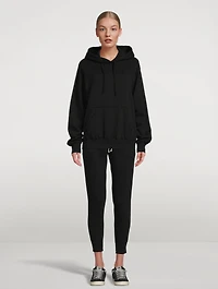Lightweight Terry Cotton Relaxed Hoodie