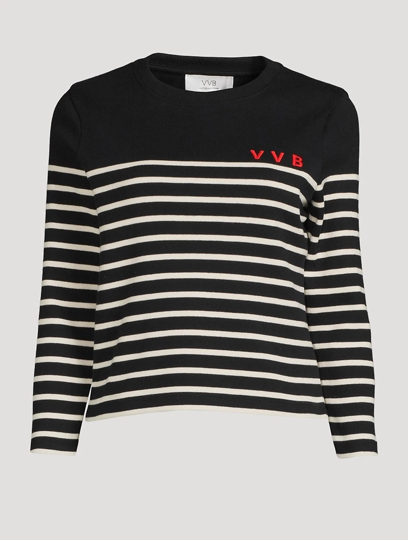 Long-Sleeve T-Shirt Striped Print