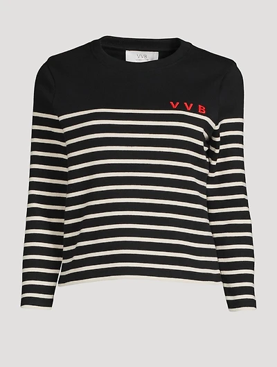 Long-Sleeve T-Shirt Striped Print