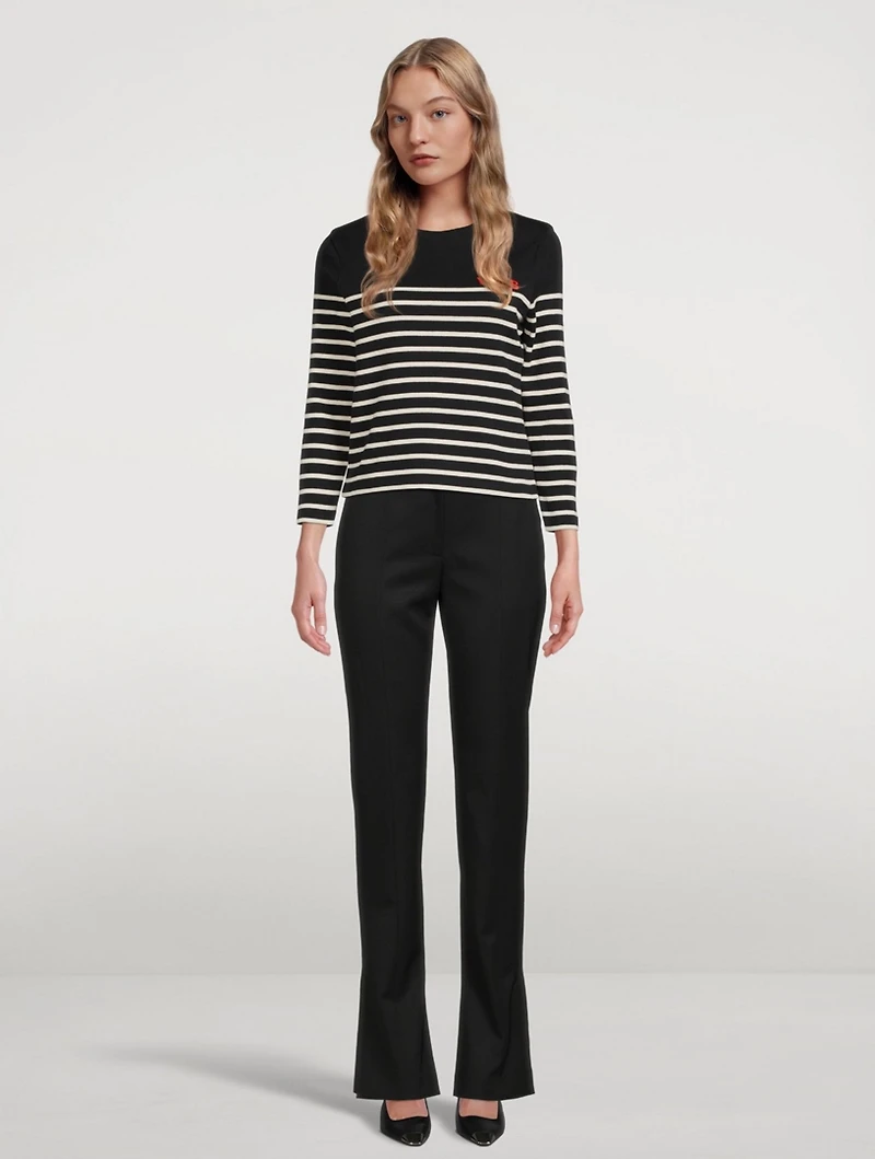 Long-Sleeve T-Shirt Striped Print
