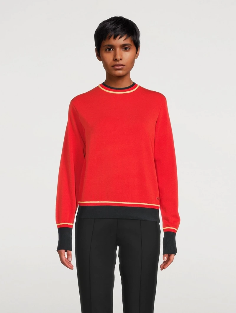 Technical Yarn Crewneck Sweater