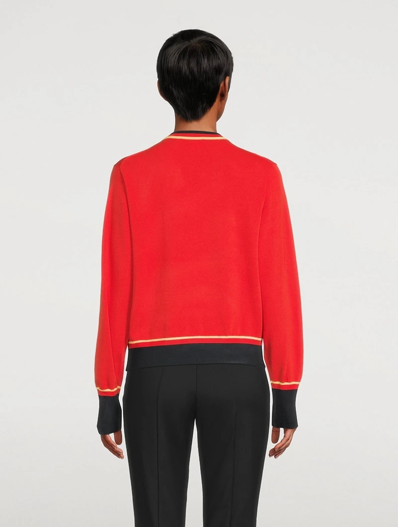 Technical Yarn Crewneck Sweater
