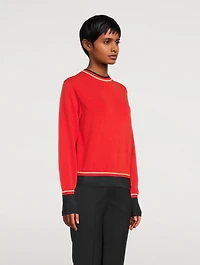 Technical Yarn Crewneck Sweater