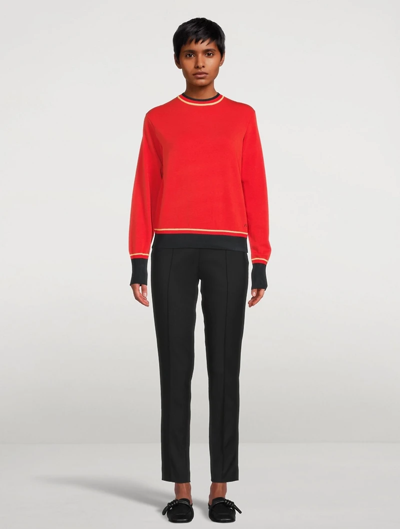 Technical Yarn Crewneck Sweater