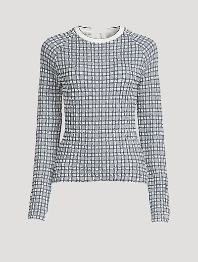 Stretch Jacquard Sweater