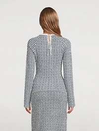 Stretch Jacquard Sweater
