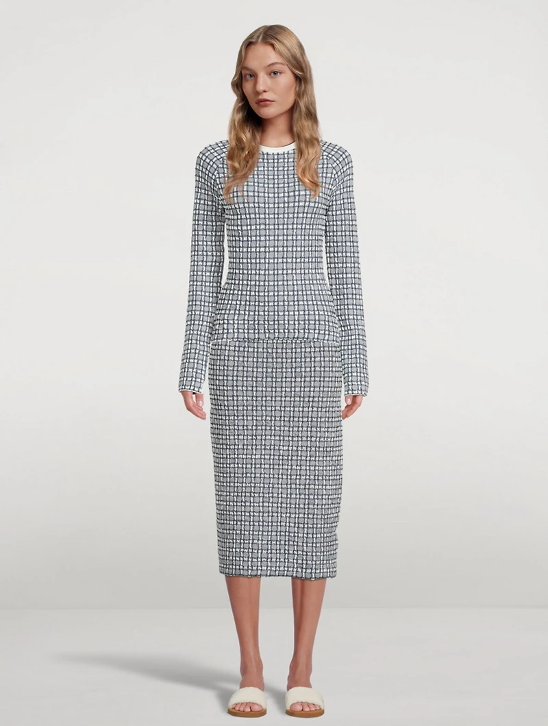 Stretch Jacquard Sweater