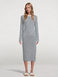 Stretch Jacquard Sweater