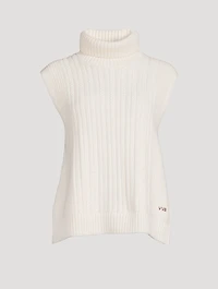 Sleeveless Turtleneck Sweater