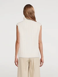 Sleeveless Turtleneck Sweater