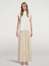 Sleeveless Turtleneck Sweater