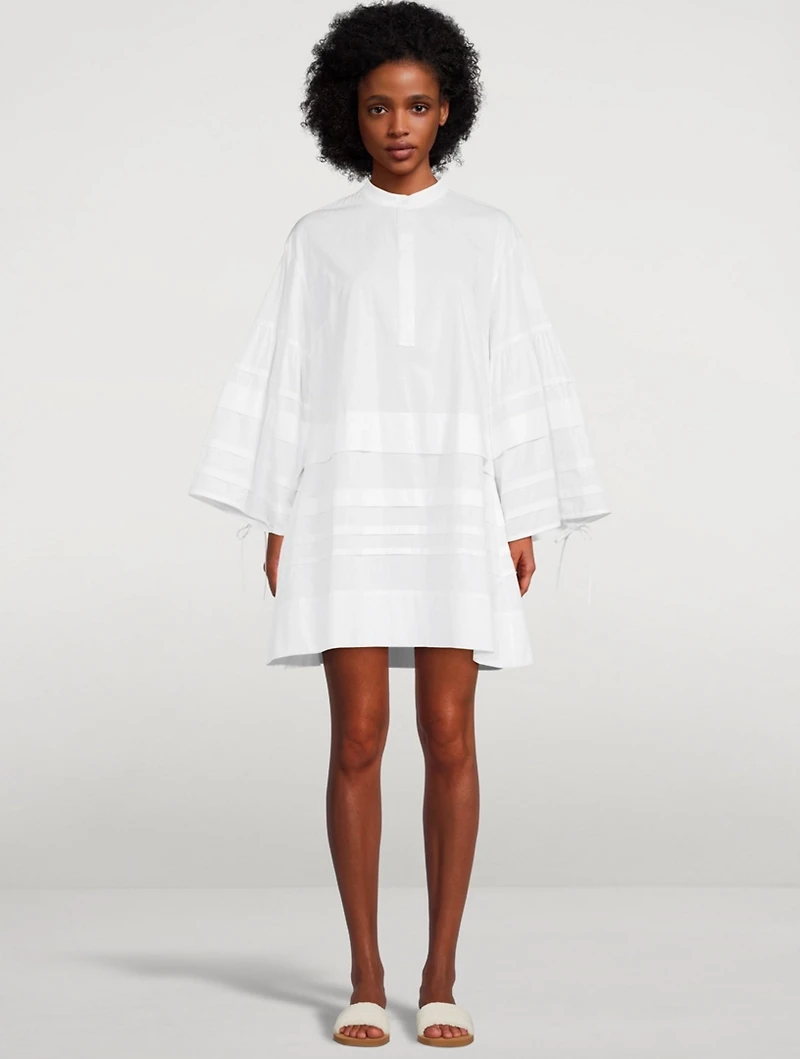 Layered Oversized Shirt Dress