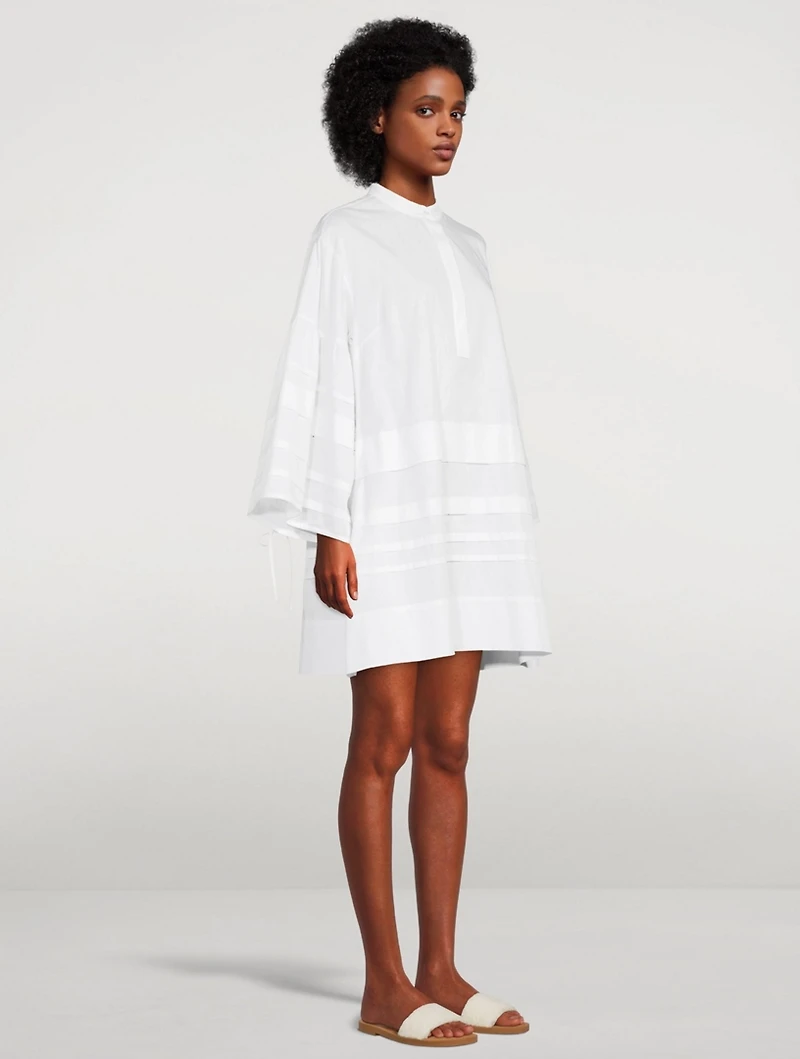 Layered Oversized Shirt Dress