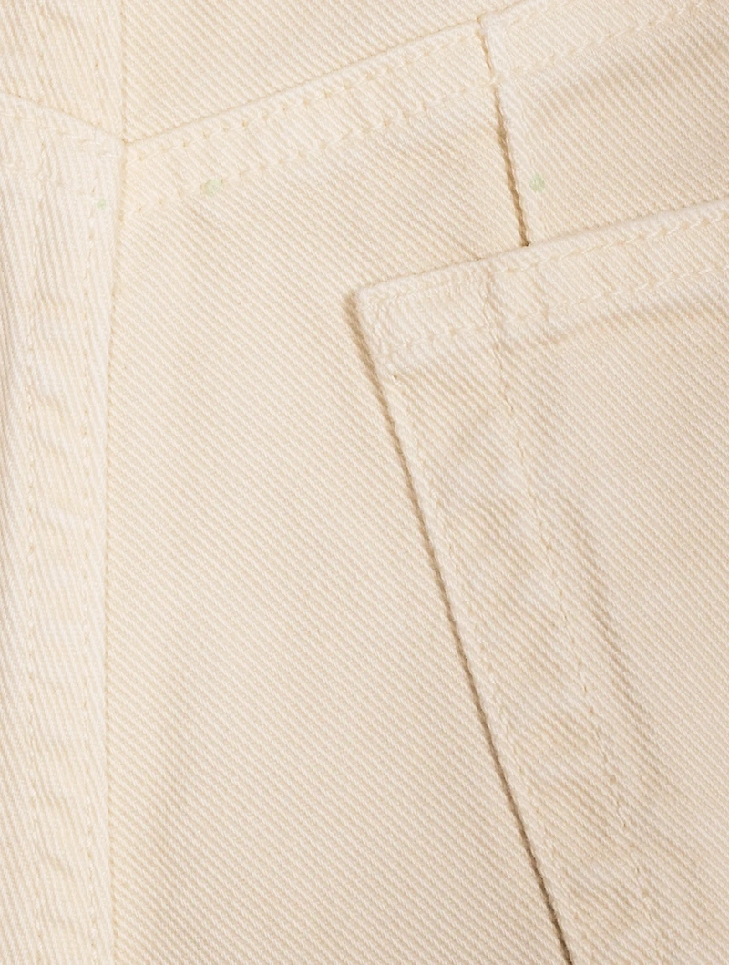 Cotton High-Waisted Denim Shorts
