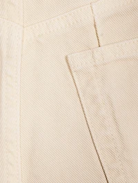 Cotton High-Waisted Denim Shorts