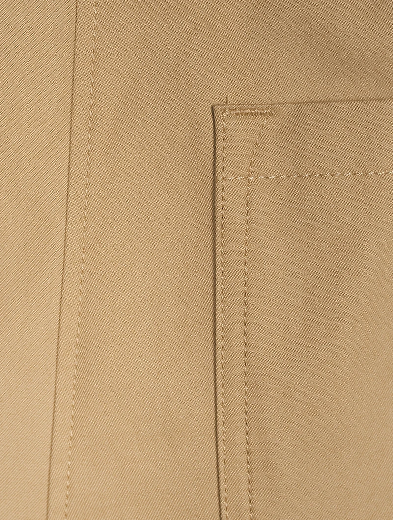 High-Waisted Flared Chino Pants