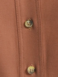 Belted Jersey Shirt Dress