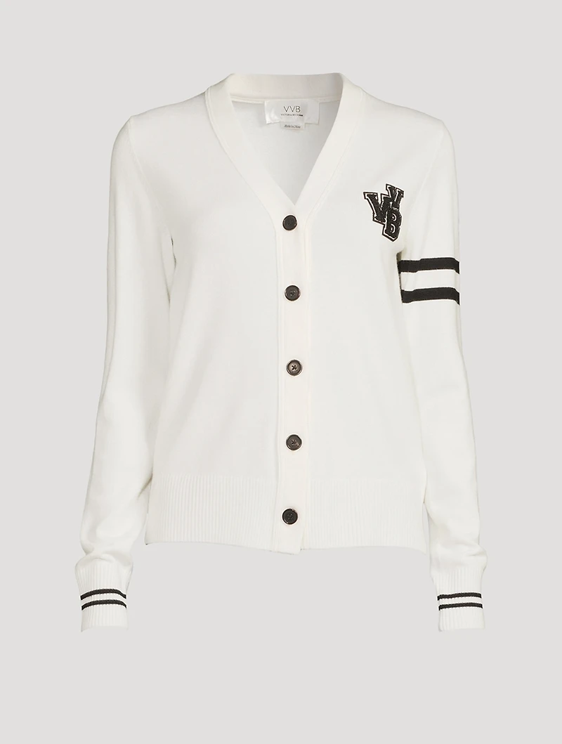 Merino Wool Varsity Cardigan