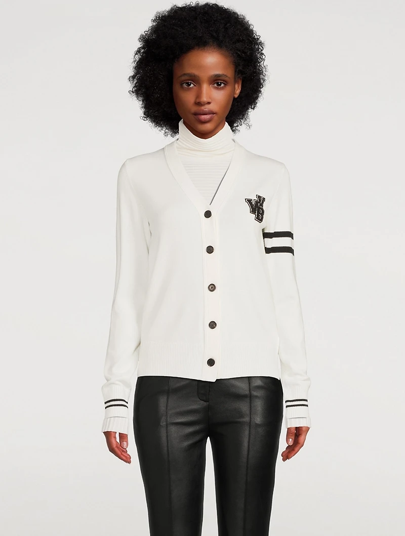 Merino Wool Varsity Cardigan