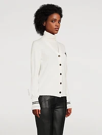Merino Wool Varsity Cardigan