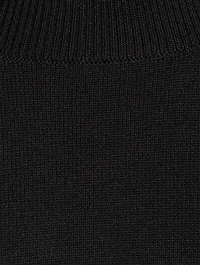 Colourblock Merino Wool Blouson-Sleeve Sweater