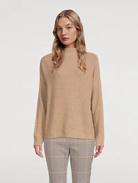 Ribbed Mockneck Sweater