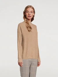 Ribbed Mockneck Sweater