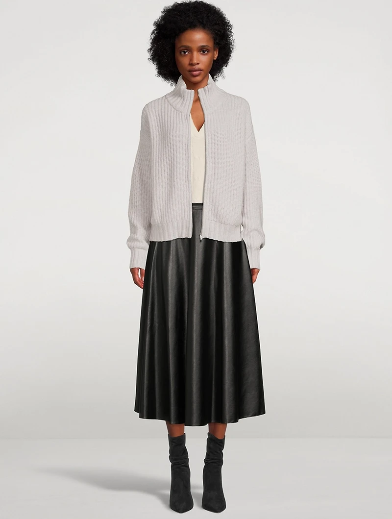 Zip-Front Cardigan