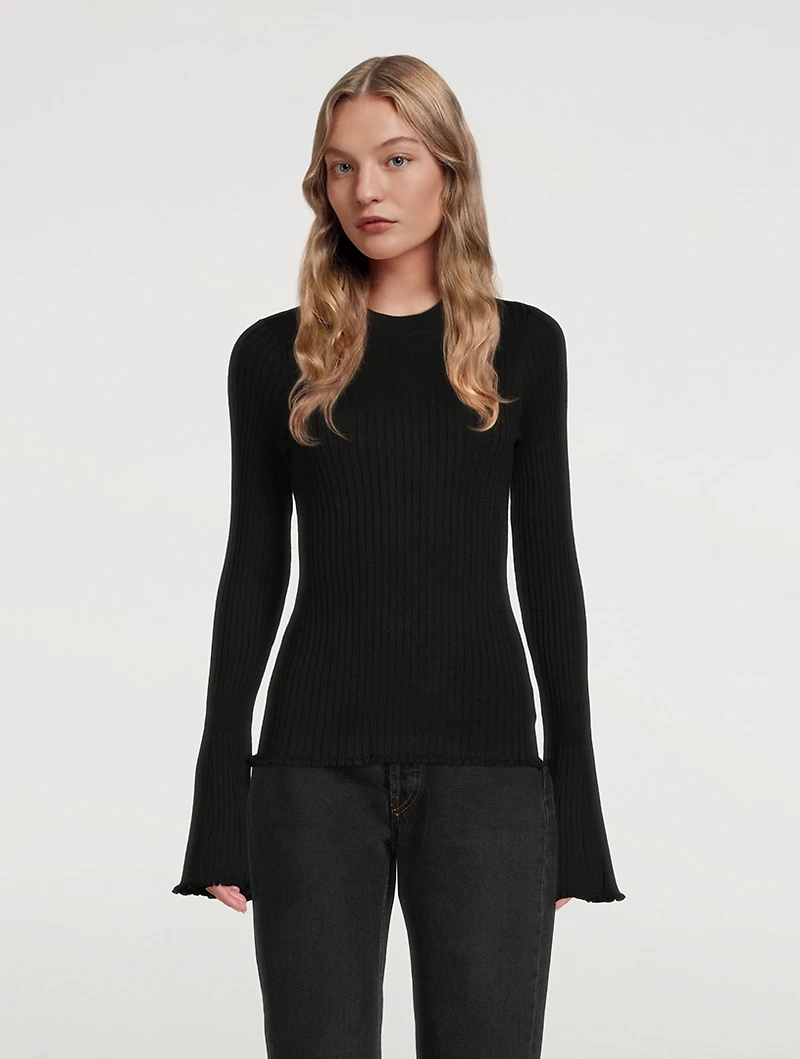 Iona Bell-Sleeve Sweater