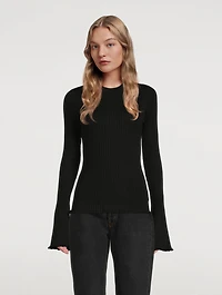 Iona Bell-Sleeve Sweater