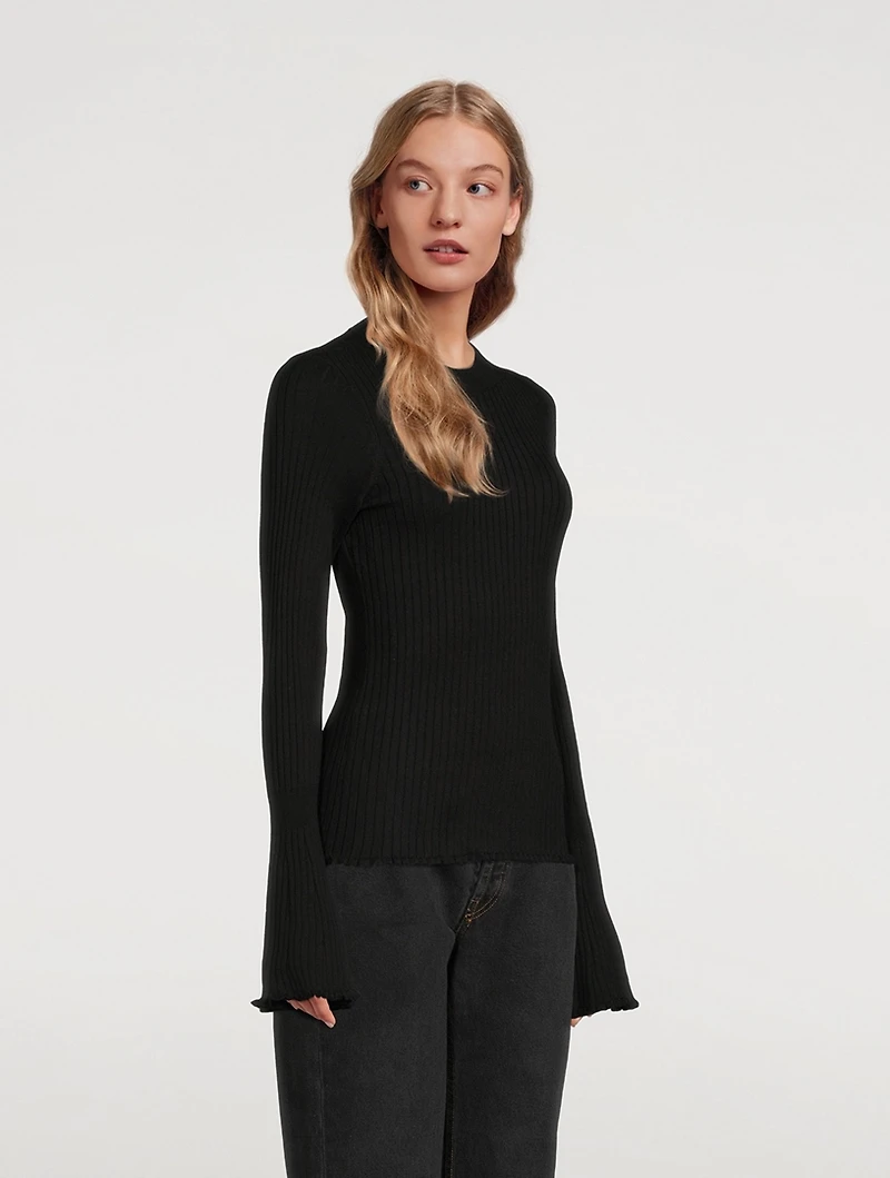 Iona Bell-Sleeve Sweater