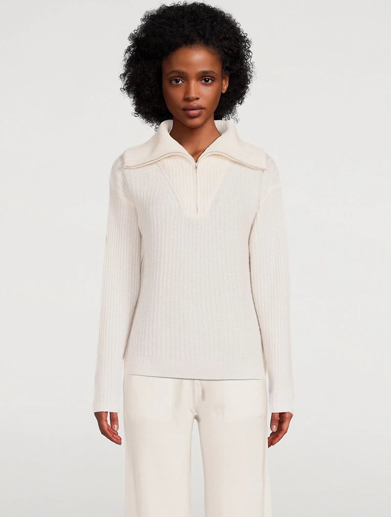 Cashmere Half-Zip Sweater