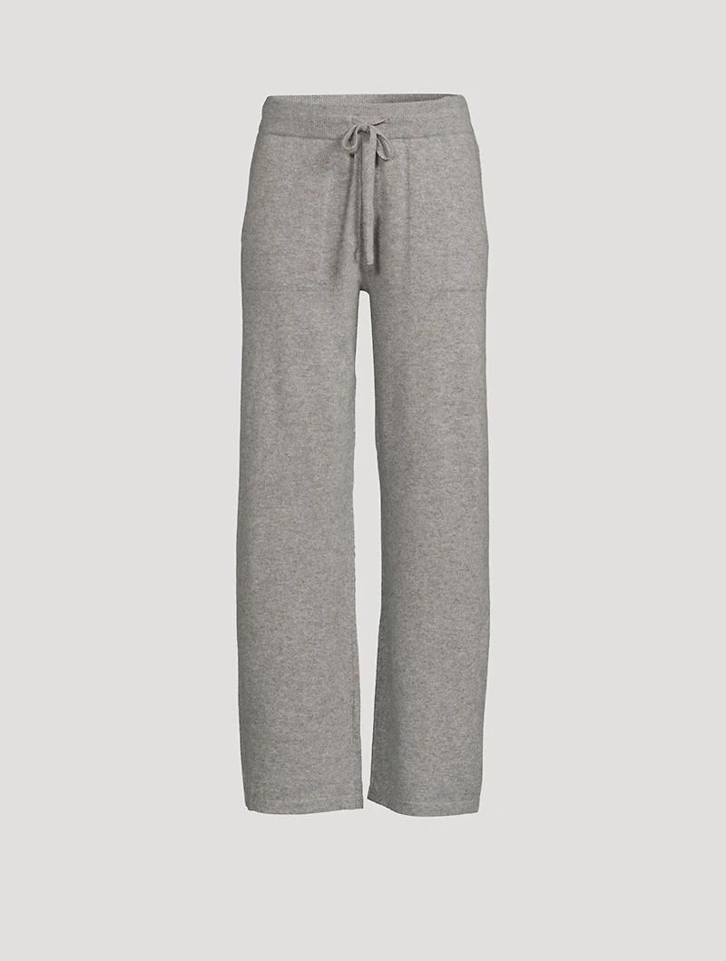 Cashmere Wide-Leg Joggers