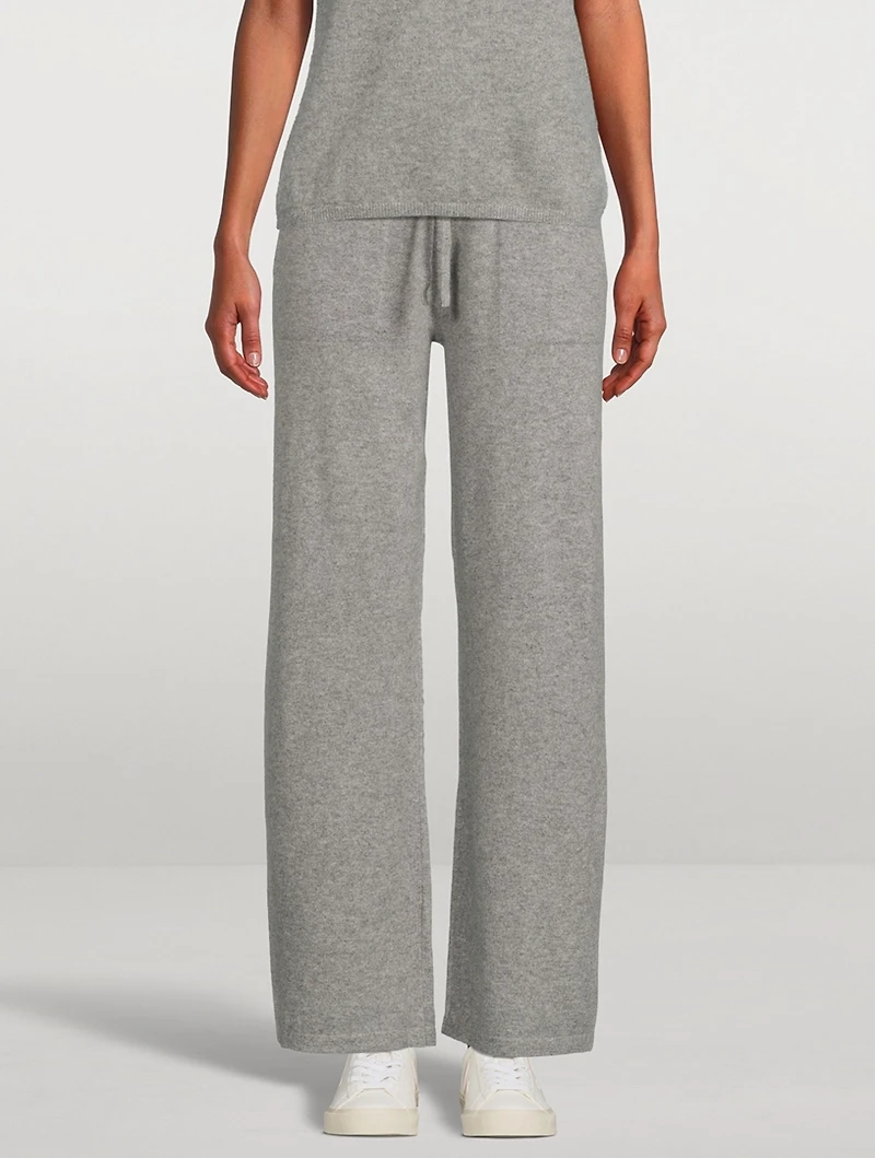 Cashmere Wide-Leg Joggers
