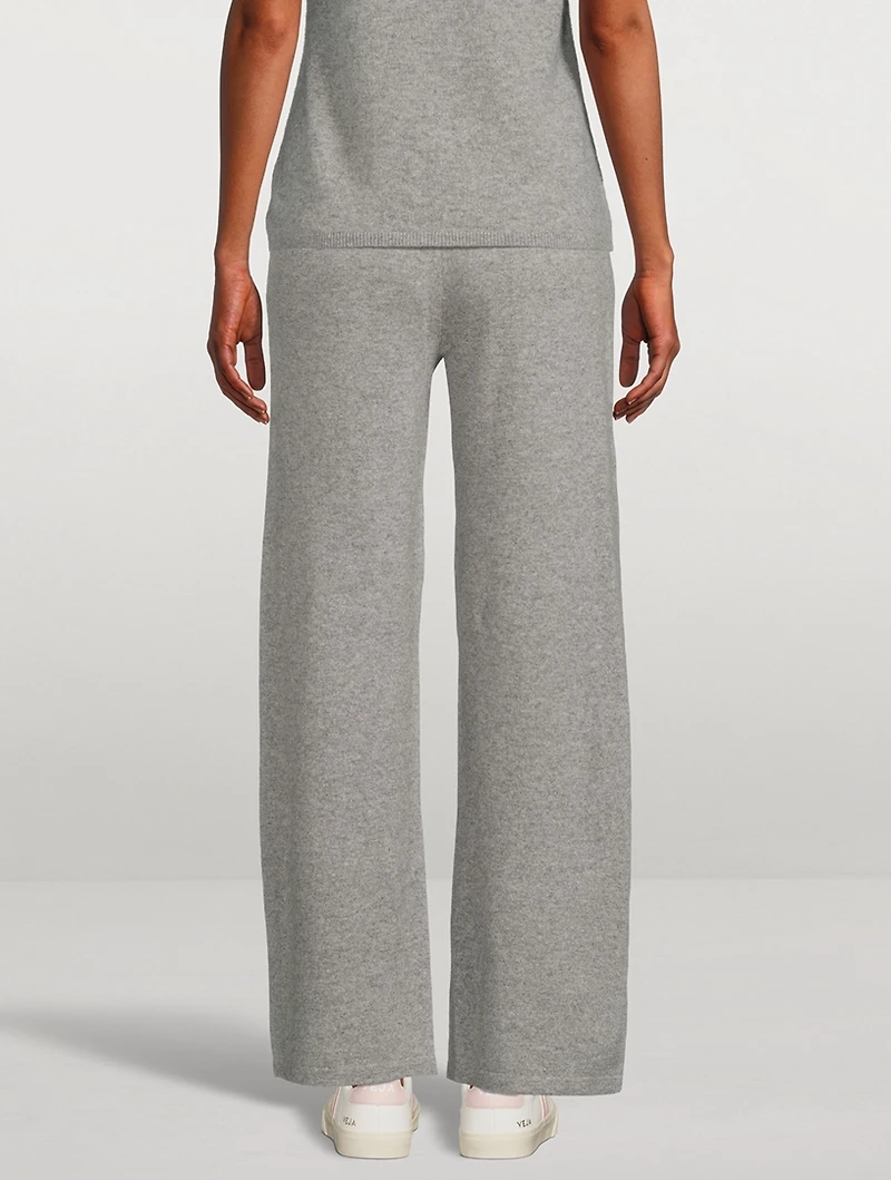 Cashmere Wide-Leg Joggers