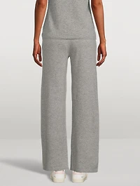 Cashmere Wide-Leg Joggers