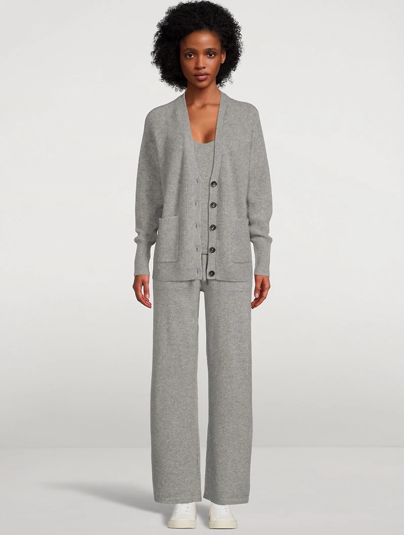 Cashmere Wide-Leg Joggers