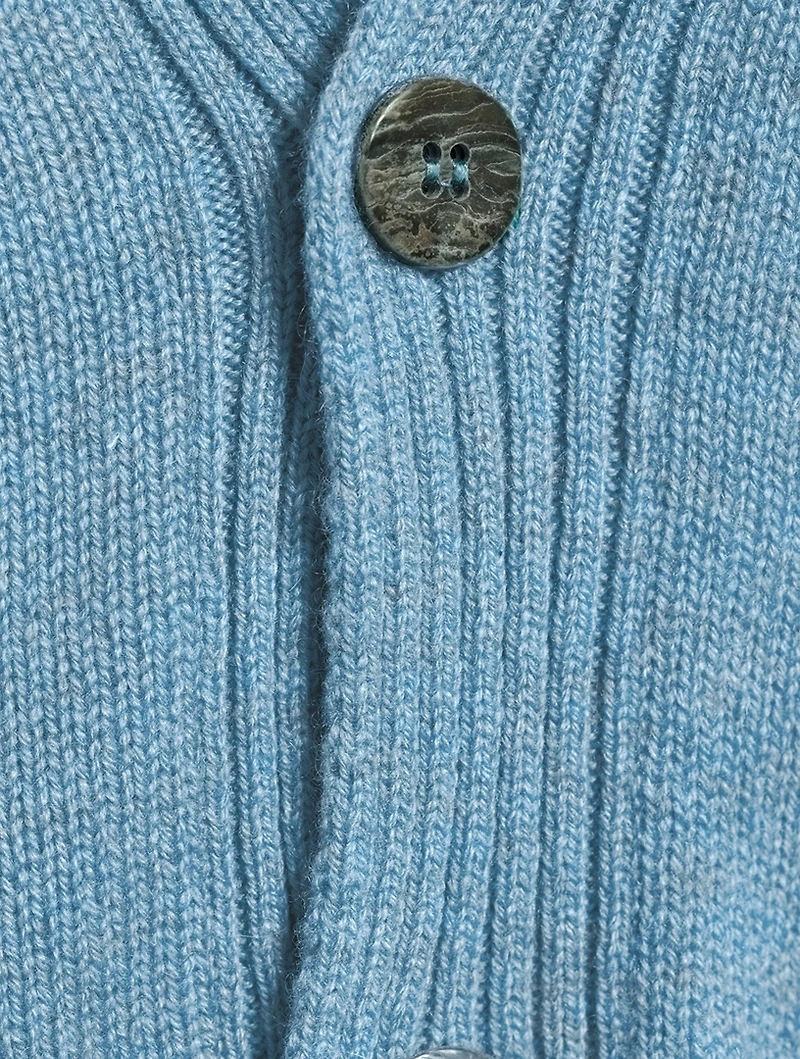 Cashmere Cap-Sleeve Wide Cardigan