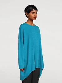 Cashmere High-Low Sweater