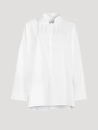 Sloped Shoulder A-Line Shirt