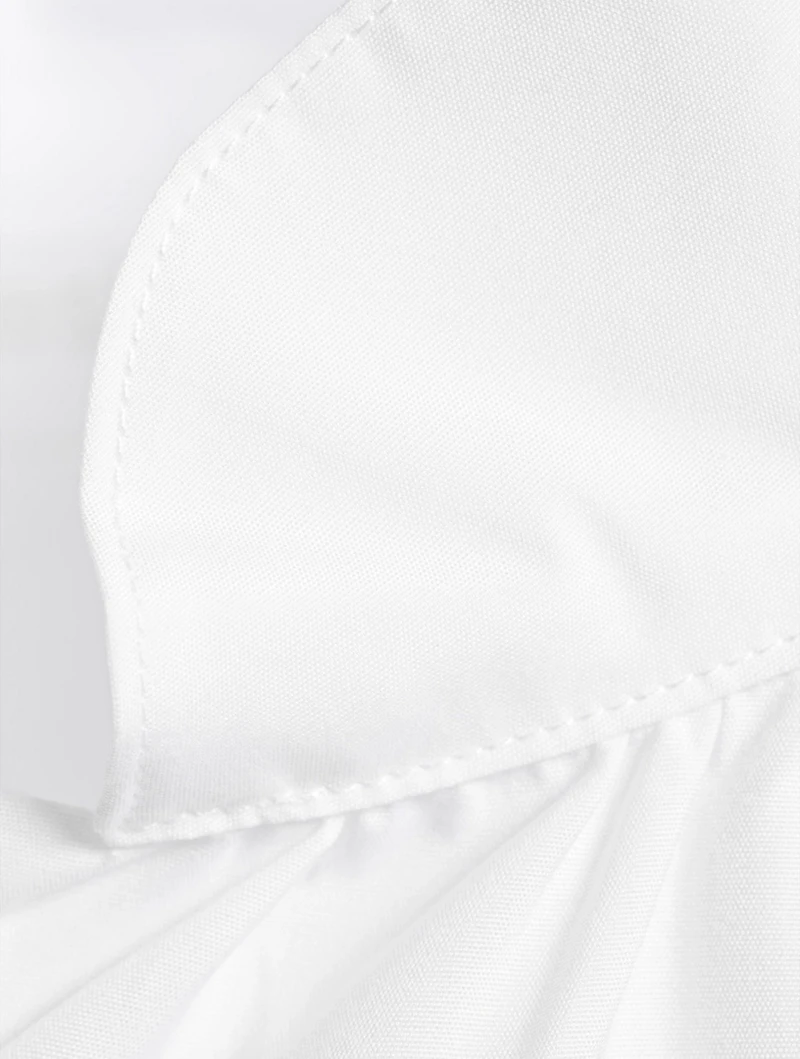Sloped Shoulder A-Line Shirt