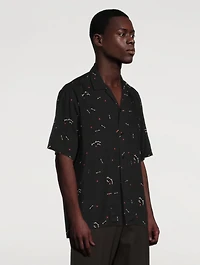 Short-Sleeve Shirt Cupid Print