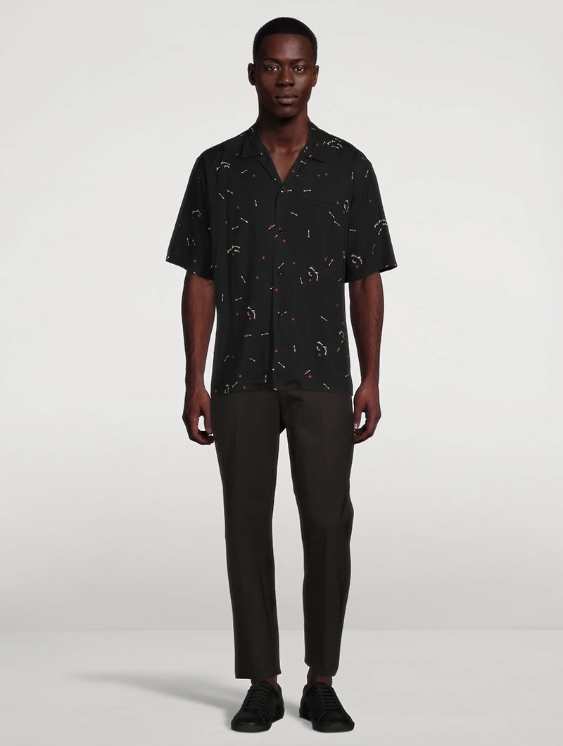 Short-Sleeve Shirt Cupid Print