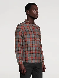 Wool And Cotton Western Shirt Check Print