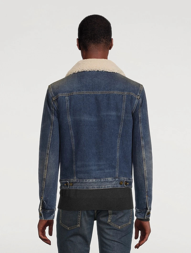 Shearling Denim Jacket